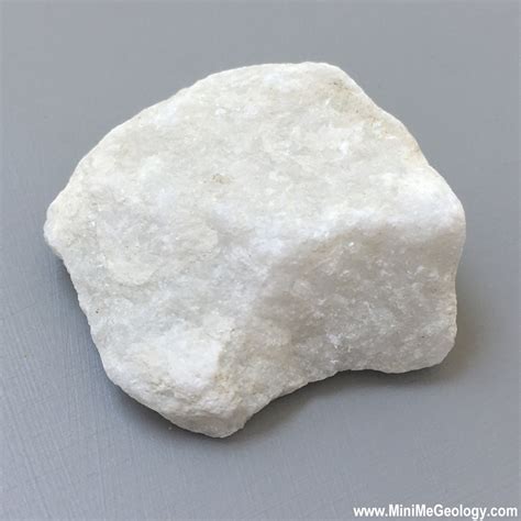 White Marble Metamorphic Rock Mini Me Geology