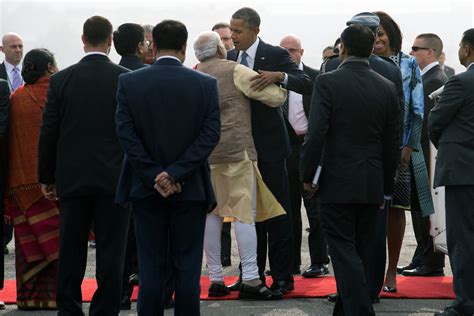 Modi And Obama Hugging For Indias Security The New York Times