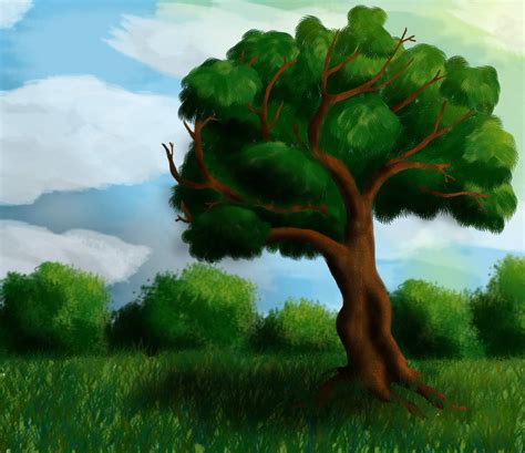 Tree Digital Painting By Shadow And Espio On Deviantart