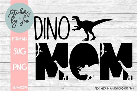 Dino Mom SVG By Jens SVG Cut Files | TheHungryJPEG