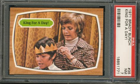1971 Topps Brady Bunch 35 King For A Day Psa 7 Nm Scottsdale
