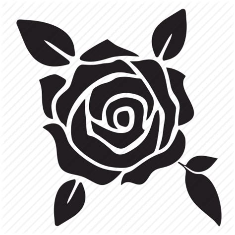 Black Rose Silhouette Clip Art Svg Rose Free Png Download 512512