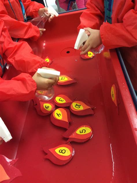 Sensory Fun With Fire Safety Theme We Made Little Flames Out Of Fun