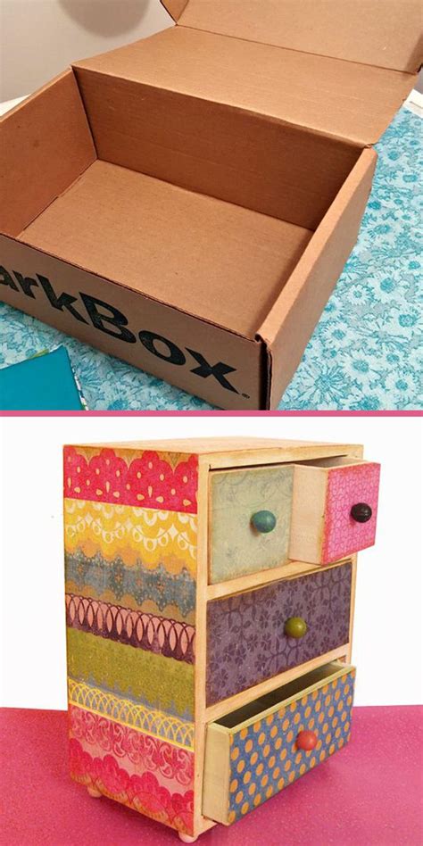 Cardboard Box Storage Cardboard Organizer Diy Cardboard Furniture