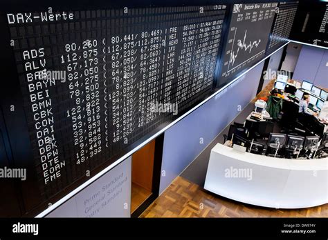 Trading Board Of The Dax On The Trading Floor Of The Frankfurt Stock