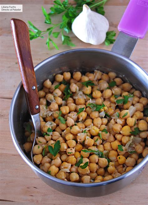 Garbanzos Con Ajo Asado Receta De Cocina Vegana Fácil Sencilla Y