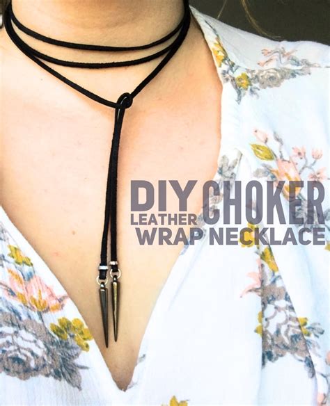 DIY Leather Choker Wrap Necklace Life On Waller