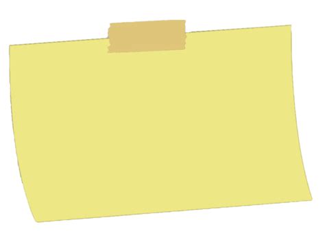 Yellow Sticky Note Png Png All
