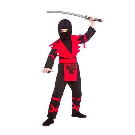 Boys Kids Childs Ninja Assassin Japanese Samurai Warrior Fancy Dress