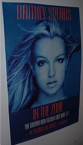Britney Spears In The Zone Uk Promo Poster