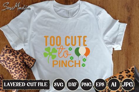 too cute to pinch svg graphic by smmedia · creative fabrica