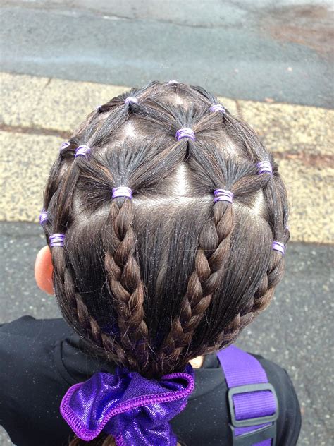 Pin By Hanna Coppedge On Sports Hair Gymnastics Hair Competition