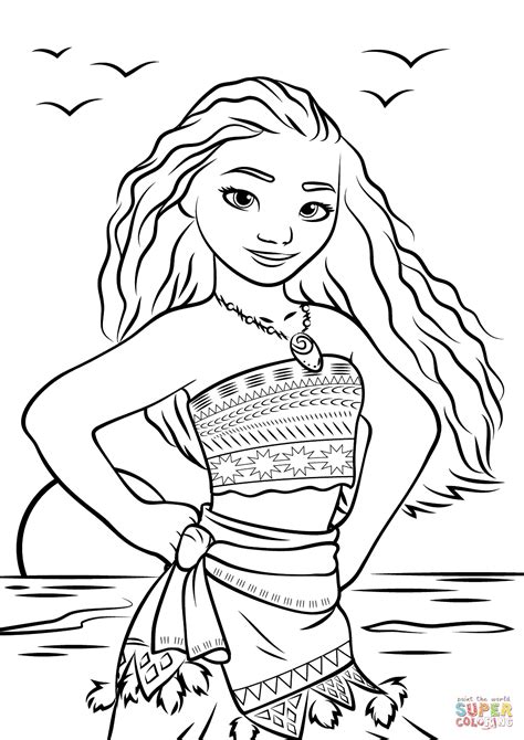 Smiling santa christmas for kids036d. Moana Coloring Pages - Coloring Home