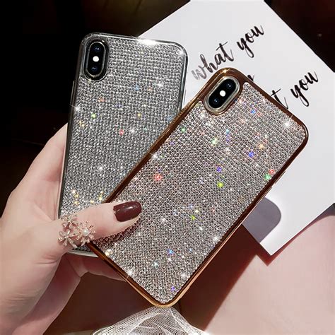 Glitter Diamond Silicone Case For Iphone 11 X Xr Xs Max Ipxsm06 Cheap