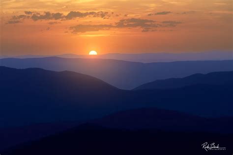 Blue Ridge Sunset Shenandoah National Park Virginia Rick Berk Fine