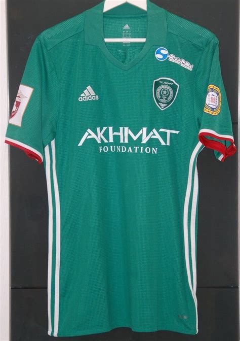 Akhmat Grozny Home Football Shirt 2016 2018 Sponsored By Akhmat