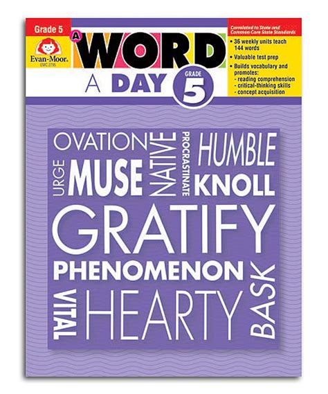 A Word A Day Grade 5 Paperback How To Memorize Things Word Of The