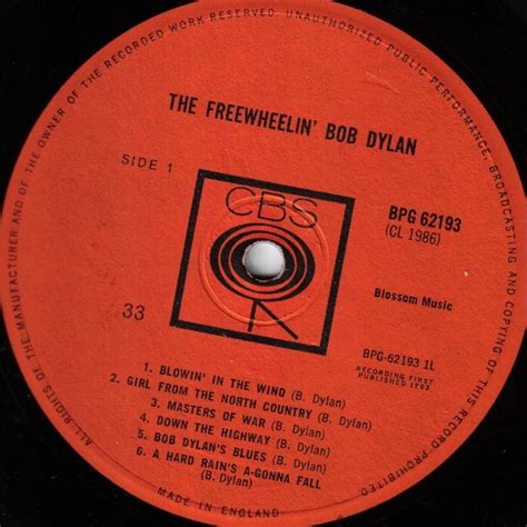 Bob Dylan The Freewheelin Bob Dylan 1964 Philips Pressing Vinyl