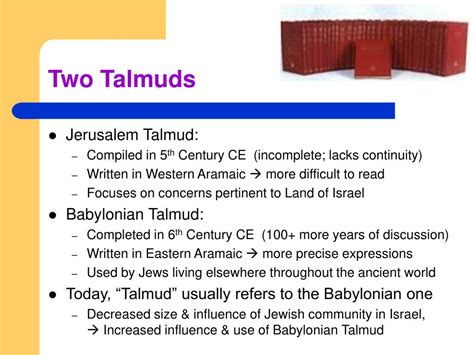 What Is The Difference Between The Babylonian Talmud And The Jerusalem