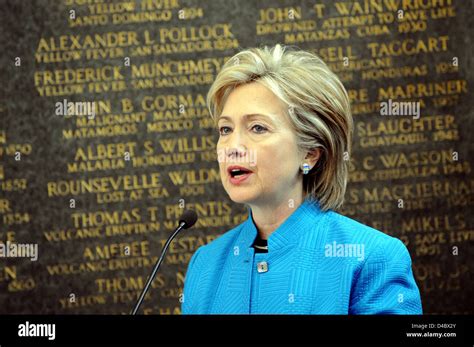 Secretary Clinton On Foreign Affairs Day Stock Photo Alamy