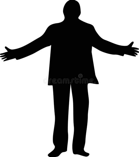 Man With Open Arms Stock Photo Image 4859480