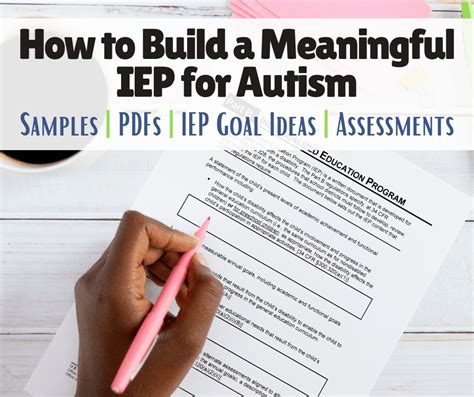 How To Write An Iep For Autism Iep Goal Ideas Sample Pdf