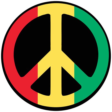 Guinea Peace Symbol Flag 4 Scallywag Peace Symbol