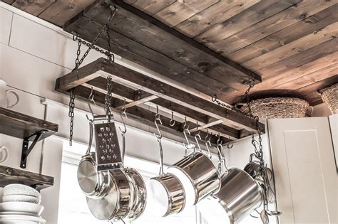 How To Build A Diy Pot Rack And Secure It To Your Ceiling