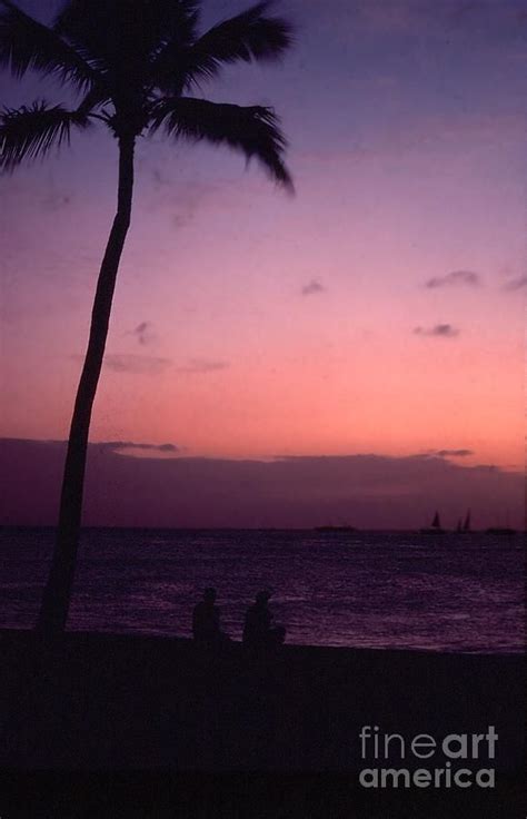 Hawaiian Sunset From Magic Island Photograph Hawaiian Sunset From