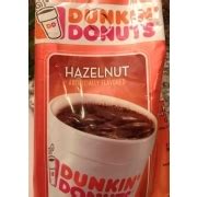 Dunkin Donuts Coffee Ground Hazelnut Calories Nutrition Analysis