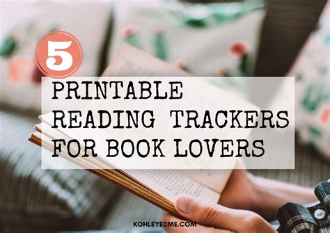 5 Free Reading Tracker Printables For Book Lovers Kohl Eyed Tales