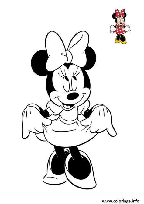 Coloriage Disney Minnie Original