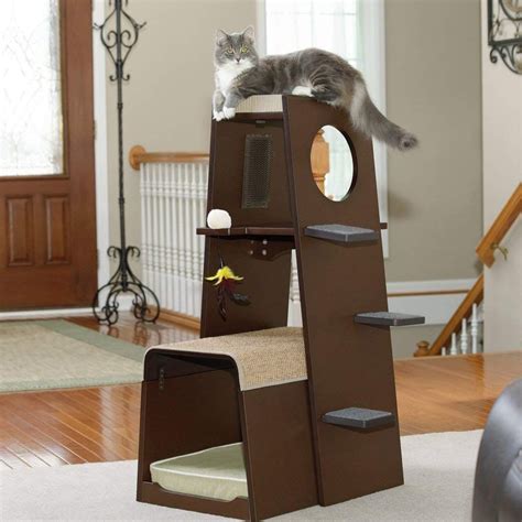 Best Cat Tree Without Carpet Ideas Cool Cat Tree Plans Modern Cat