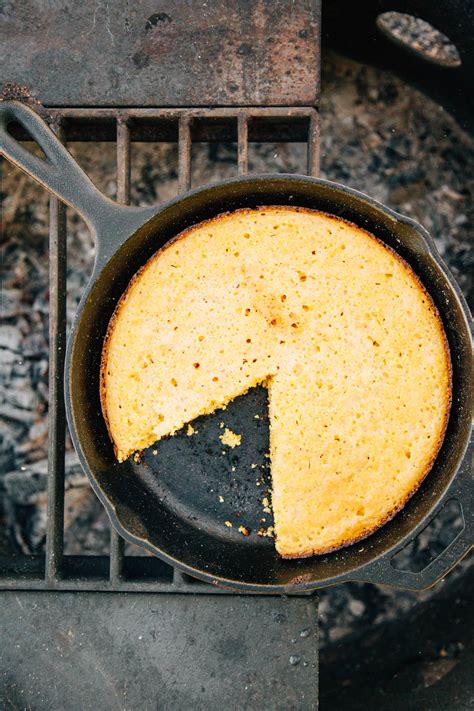Deer head king ranch fire pit. Camping Skillet Cornbread Recipe - Fresh Off the Grid