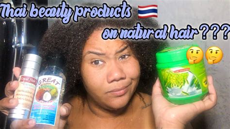 Trying Hair Products From Thailand On Natural Hair Wash Day Routine