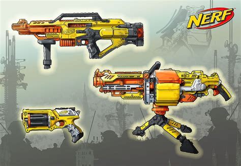 Nerf Gun Concept Rendering Wpt7807445 Video Game Prop Hd Wallpaper