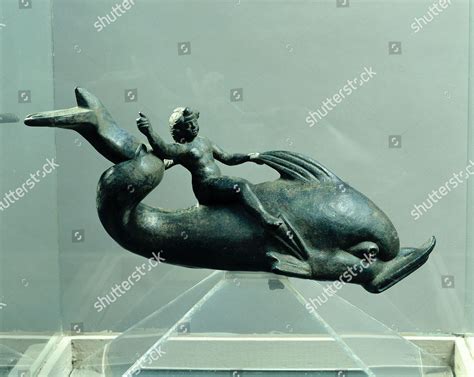 Eros Riding Dolphin Roman Sculpture Bronze Editorial Stock Photo Stock Image Shutterstock