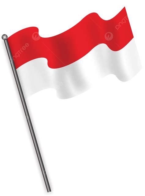 Bandera Nacional Indonesia Roja Y Blanca Vector Png Dibujos 17 De