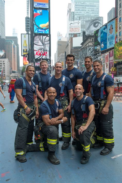 Fdny Firefighter Models Tout Sexy Calendar Titillate Fans In Times