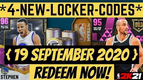 Almost your searching will be available on couponxoo in general. NBA 2K21 Locker Codes | 4 My Team Locker Codes| Locker ...