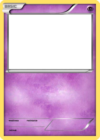 Bw Psychic Basic Pokemon Card Blank By The Ketchi On Deviantart