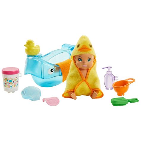 Barbie Skipper Babysitters Inc Feeding And Bath Time Playset Multicolor