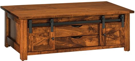 Maurice's furnishings 950 jupiter park dr jupiter, fl 33458 p: Teton Barn Door Coffee Table | Amish Barn Door Style Teton ...