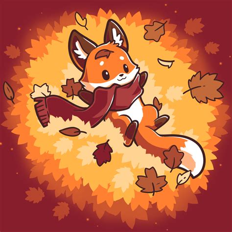 Autumn Fox Funny Cute And Nerdy Shirts Cute Fox Drawing Cute Cartoon Drawings Cute Drawings