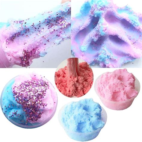 Diy Beautiful Blingbling Crystal Slime Putty Clay Mud Modeling Children