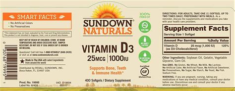 Buy High Potency Vitamin D3 1000iu 400 Softgels Rexall Online Uk