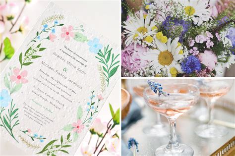 Wildflower Wedding Inspiration Botanical Paperworks