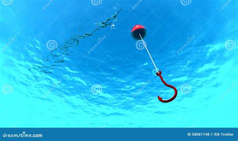 Fish Hook Stock Illustration Illustration Of Clear Bait 58081748