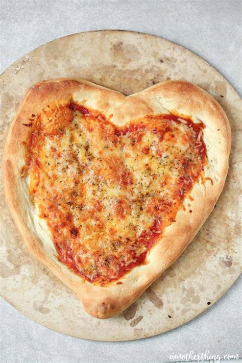 Romantic Heart Shaped Pizza For Two