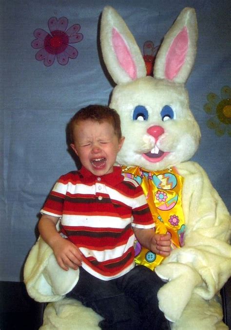 Hilarious Pictures Of Children Meeting The Easter Bunny Daily Mail Online